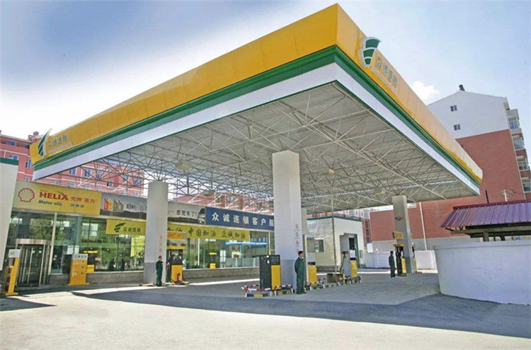 甘肃加气站钢结构网架案例7